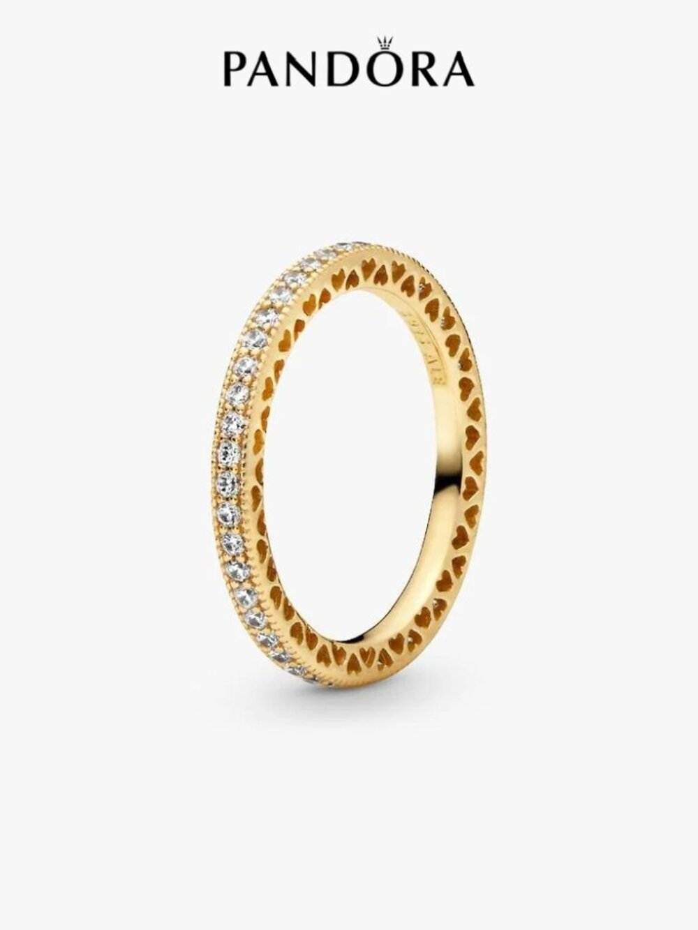 Pandora Sparkle & Hearts Ring